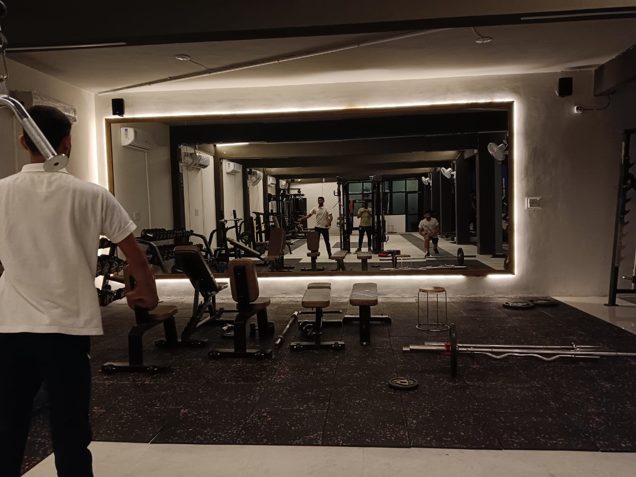 Gym floor and equipment